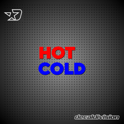 Hot Cold Sticker Set III